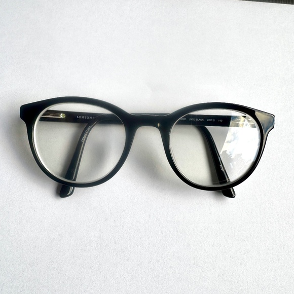 Lenton & Rusby Glasses LR4000 Black Gloss Shiny - Picture 1 of 9